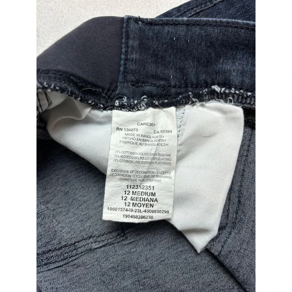 Lee Denim Shorts Women Size 12 Blue Mid‎ Rise Stretch Casual Summer